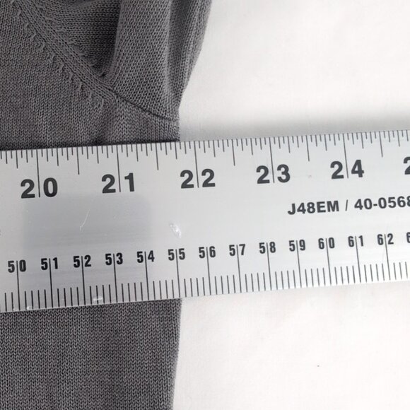 Diesel Men's Gray/Yellow/Gold VNeck Sweater Pullover Embroidered Logo, Medium - Picture 8 of 9